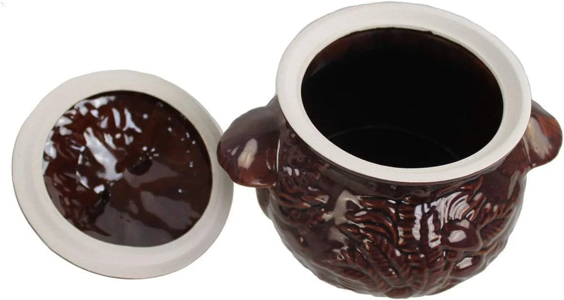 Гусятниця для запікання керамічна 3 л (Гриби), фото №2