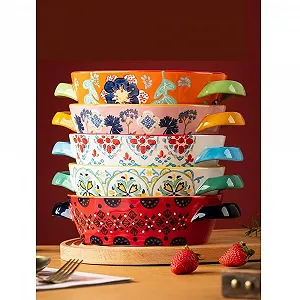 Форма для запекания керамическая 800 мл с ручками - Фото 1