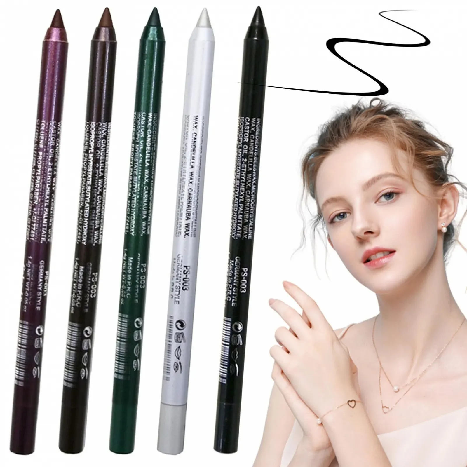 Карандаш для глаз Buntes, 5 штук, 5 цветов, неоновый, водостойкий, фото №1 Карандаш для глаз Buntes, 5 штук, 5 цветов, неоновый, водостойкий, фото №1