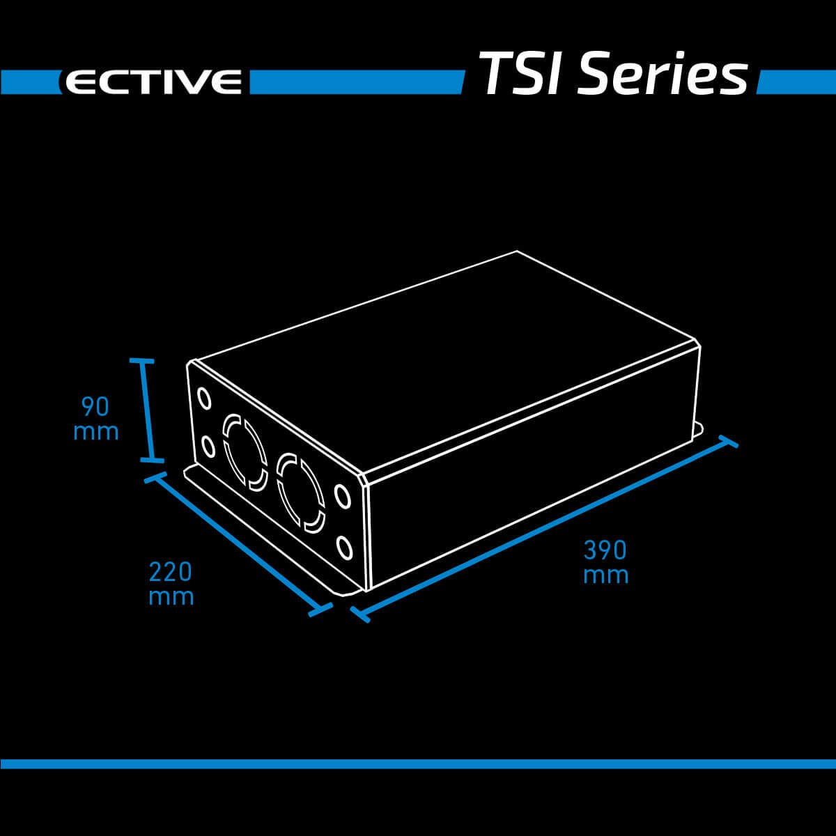 Інвертор Ective TSI 1500 Вт синусоїдальний з NVS, 24 В до 230 В, фото №5