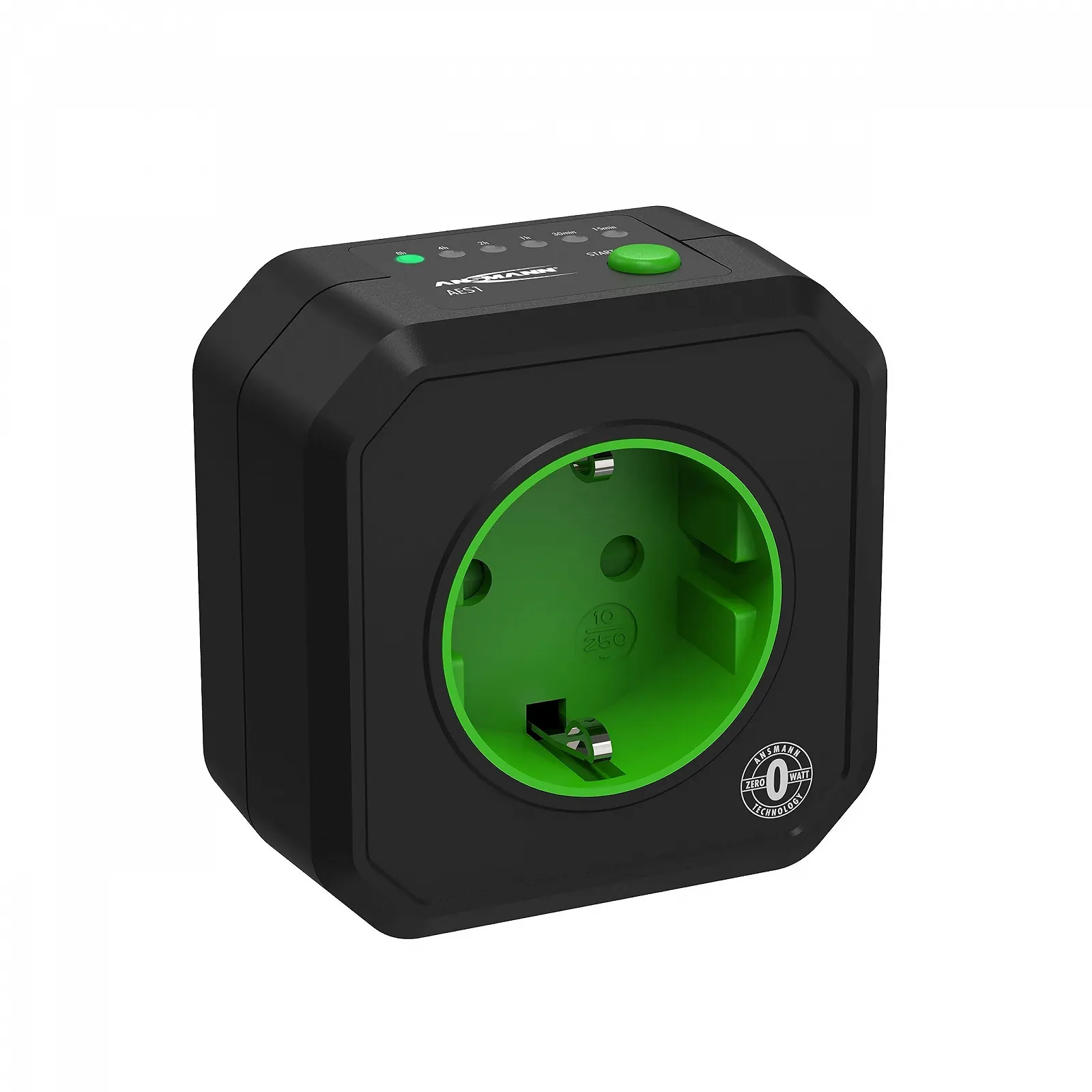 Таймер-розетка ANSMANN Zero Watt Technology Черный Универсальный размер, фото №1 Таймер-розетка ANSMANN Zero Watt Technology Черный Универсальный размер, фото №1