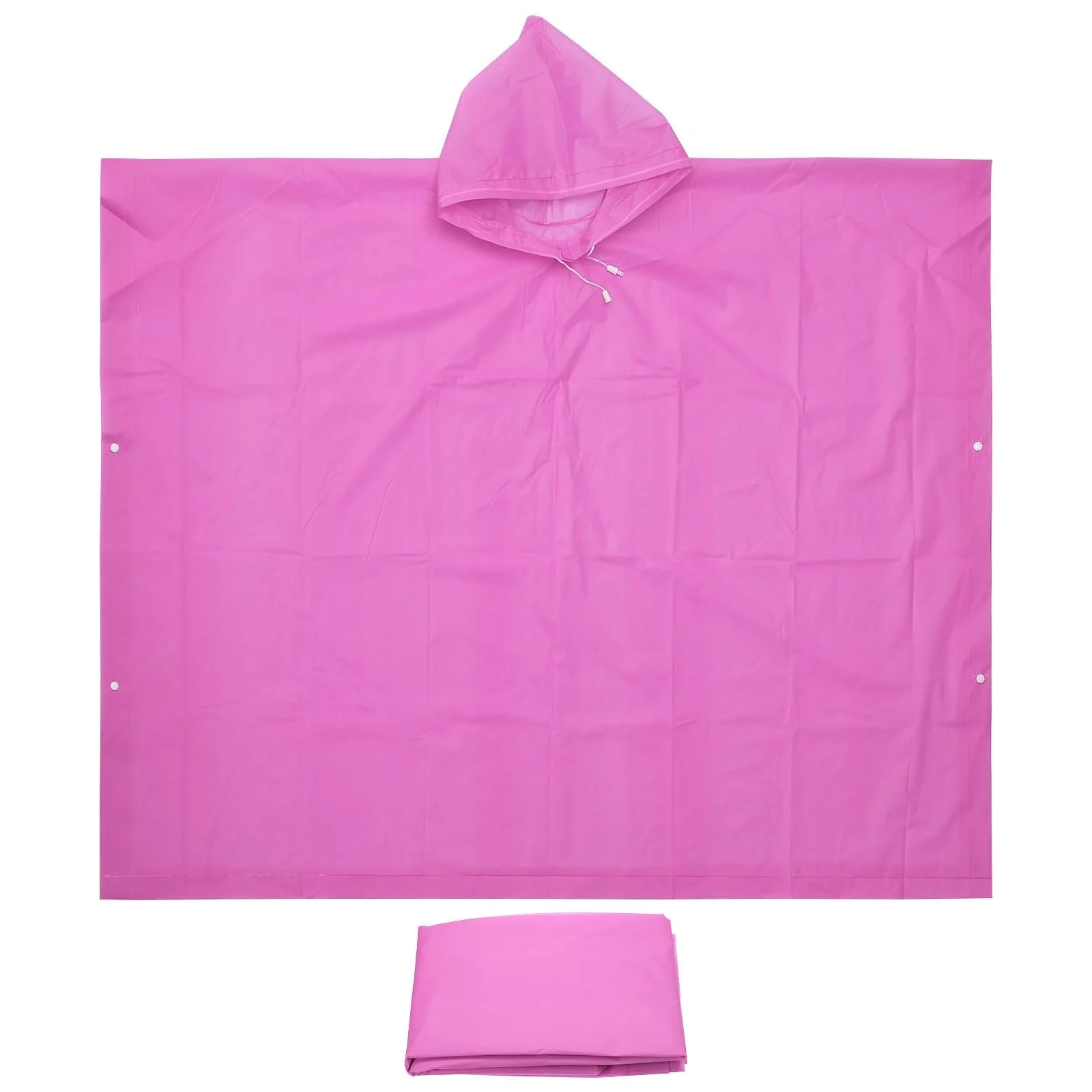 Пончо PATIKIL дощове для дорослих 2 шт. EVA Рожевий, фото №1