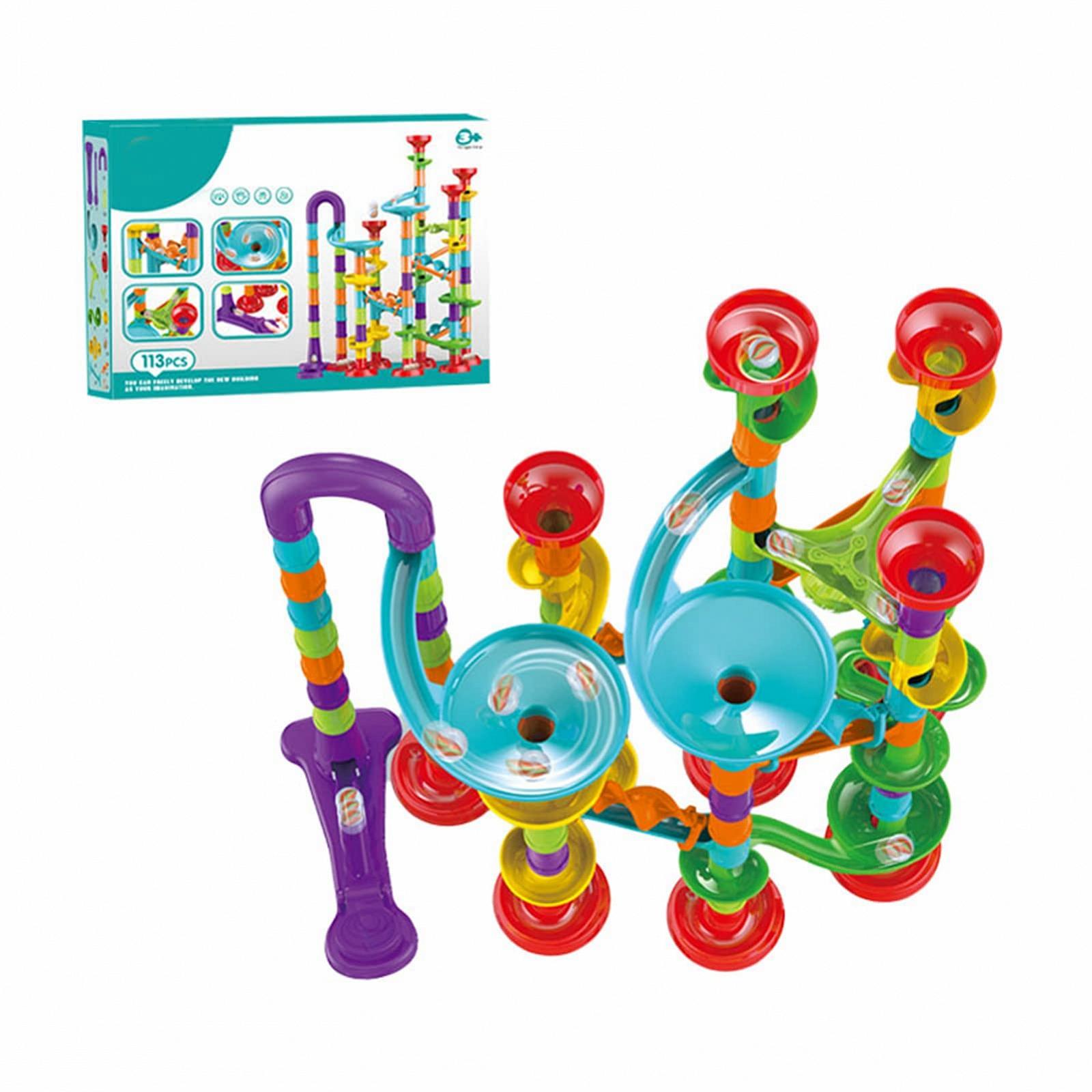 Игрушка Acouto Roll Ball Track Building Blocks из ABS-пластика 113 шт. Цветной, фото №7