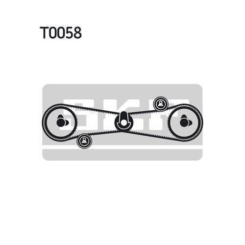 Комплект ременя ГРМ SKF VKMA 02501 для ALFA ROMEO, фото №2 Комплект ременя ГРМ SKF VKMA 02501 для ALFA ROMEO, фото №2