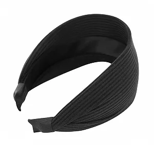 Обруч на голову Вязаная широкая axy HR38A Черный, Очень широкая synthetic.ua - Фото 1