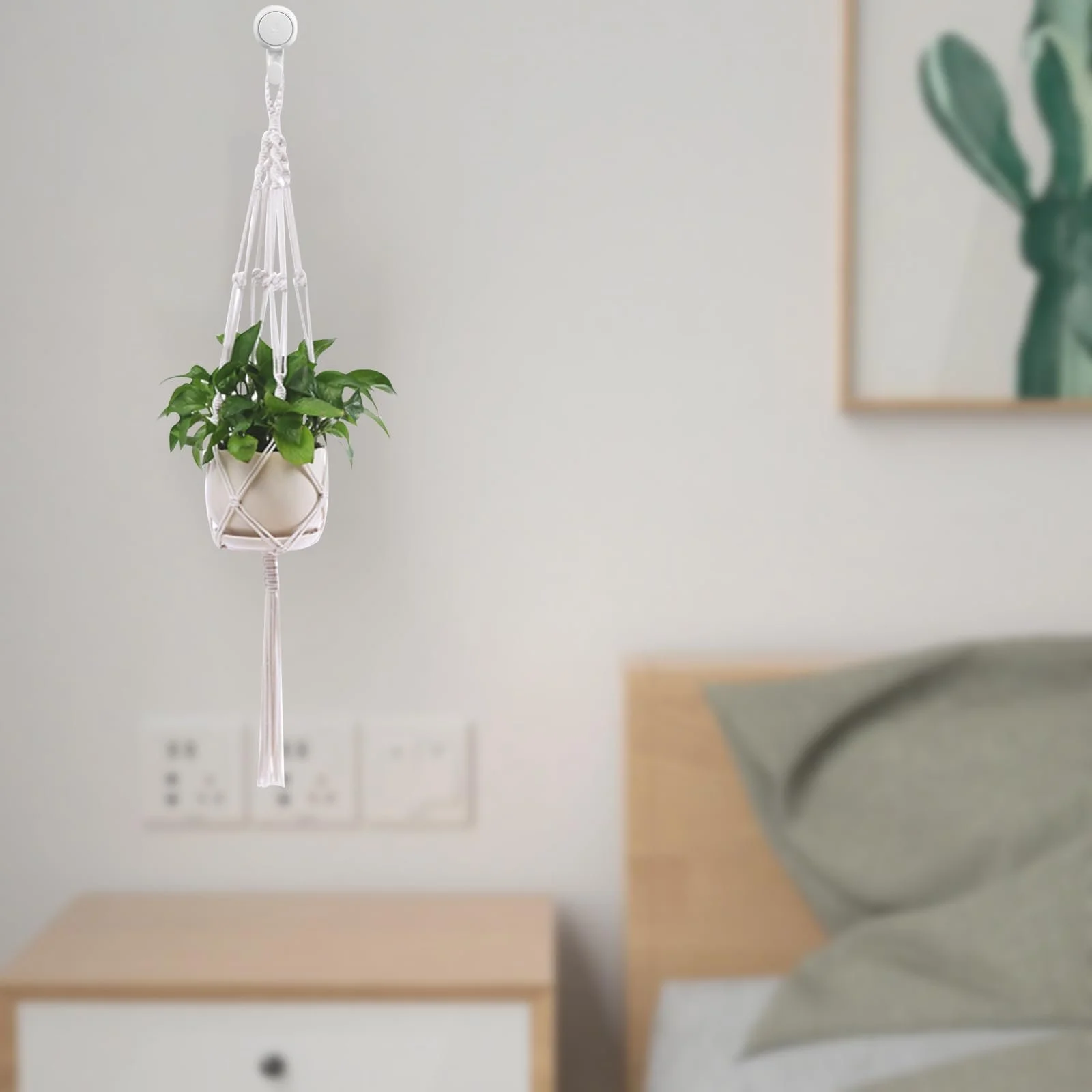 Подвесы для растений Macrame Набор из 2 шт. Хлопок, фото №4