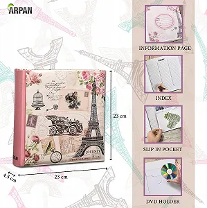 Фотоальбом Arpan Happy Memories в чехле Slip In Case на 200 фотографий 10x15 см - Эйфелева башня synthetic.ua - Фото 1