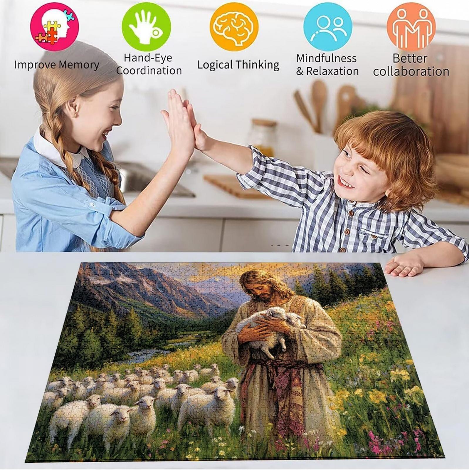 Пазл Jqqhhoyy H-4052 Овца деревянный 1000 деталей 75 x 50 см, фото №3 Пазл Jqqhhoyy H-4052 Овца деревянный 1000 деталей 75 x 50 см, фото №3