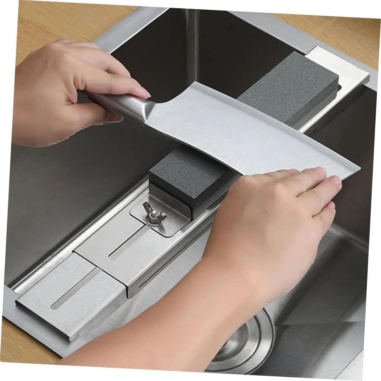 Тримач для точильного каменю Sewroro нержавіюча сталь регульований нековзний, фото №5