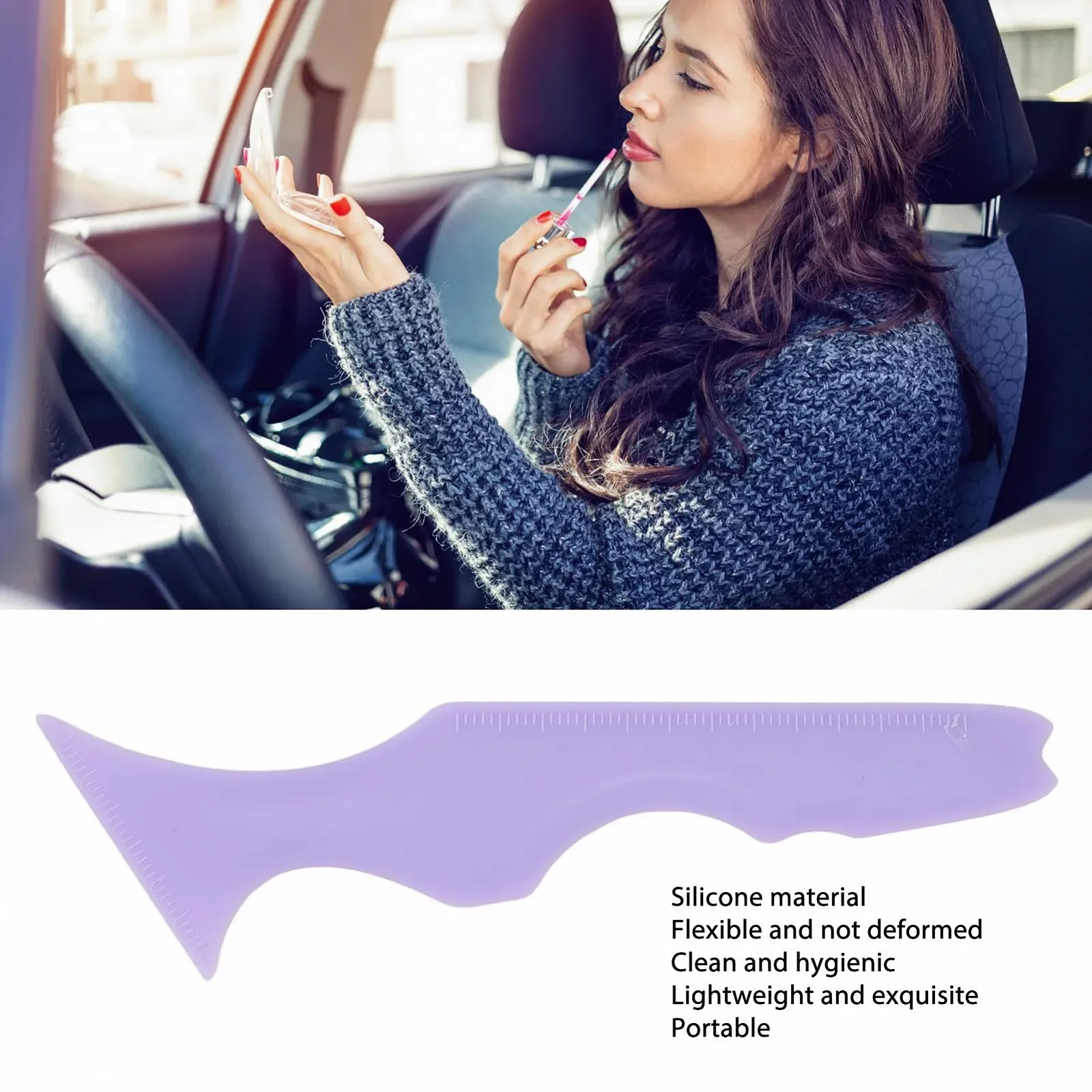 Трафарет для подводки 5-в-1, многоразовый силиконовый трафарет, многоцелевой, фото №2