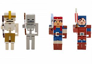 Фигурки Minecraft Dungeons Battle of The Fire Forge 4 подвижные фигурки - Фото 1