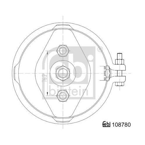 Тормозная камера мембранная FEBI BILSTEIN 108780 для RENAULT TRUCKS BPW, фото №3