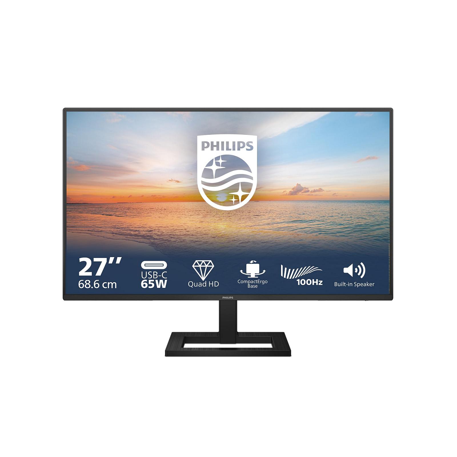 Монітор Philips 27E1N1600AE 27 Zoll 2K Чорний, фото №1