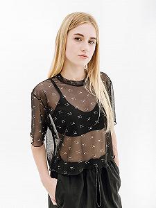 Футболка Nike W NSW AIR AOP MESH SS CROP TOP L - Фото 1