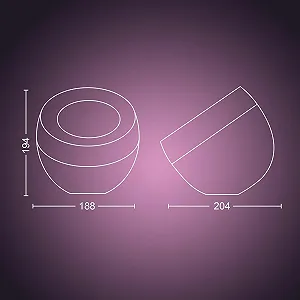 Настільна лампа Philips Hue Iris White & Colour Ambience LED synthetic.ua - Фото 1
