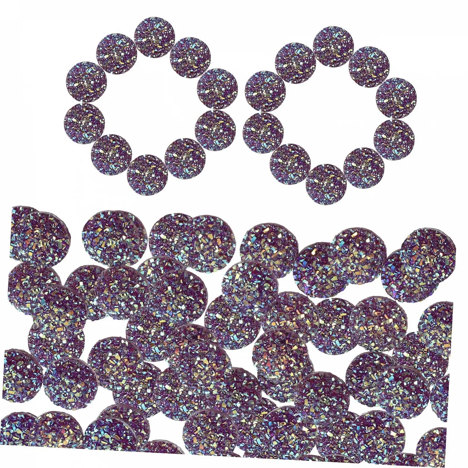 Аксесуари для ювелірних виробів Камінь опаліт DECHOUS 200 шт. Діамант Плоска задня частина, фото №5