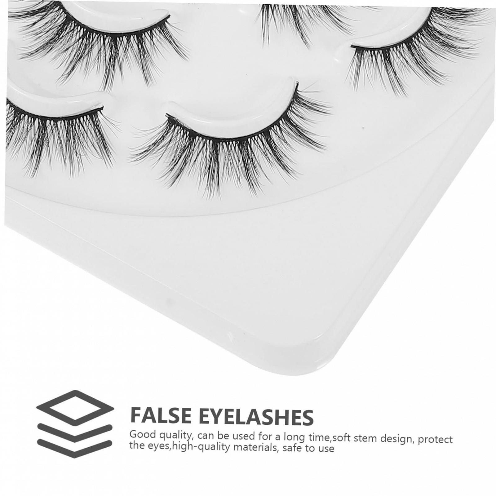 Штучні Вії Angoily 3D Тонкі Чорні 7 пар, фото №5