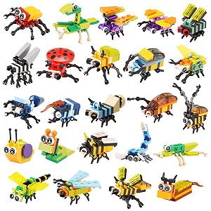 Іграшка MISINI Animal Insect Series Mini Clamping Building Blocks Technology MOC Advent Calendar 2024 synthetic.ua - Фото 1