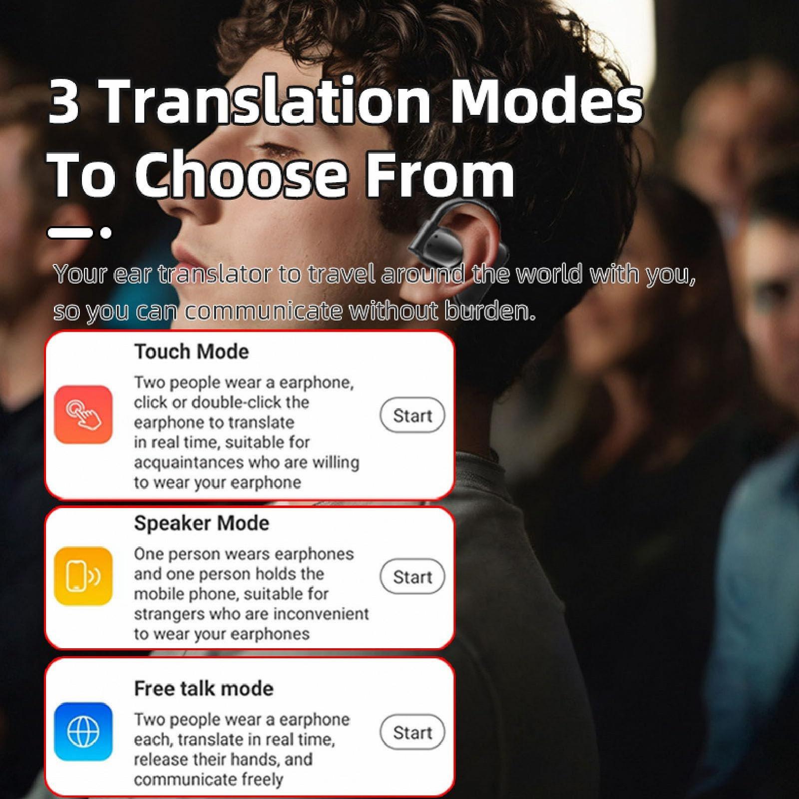 Навушники-перекладачі Чорний, фото №4