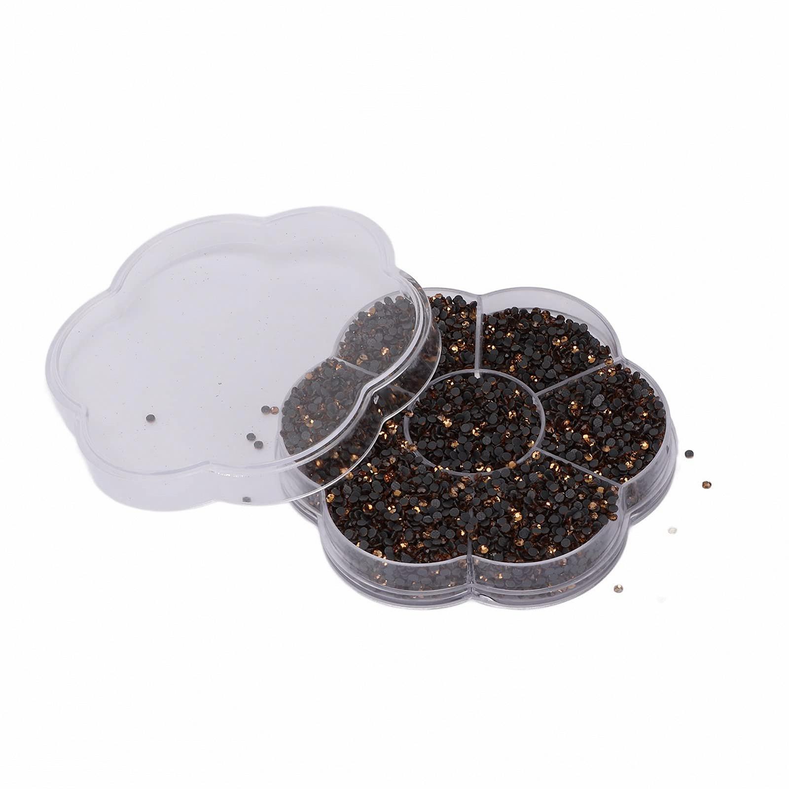 Стразы для ногтей Плоские Цветные 14400 штук Crystal Yellow, фото №2