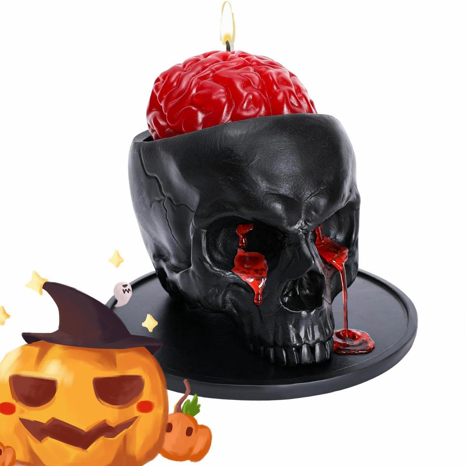 Тримач для свічок Resin Skull Halloween Skeleton, фото №7