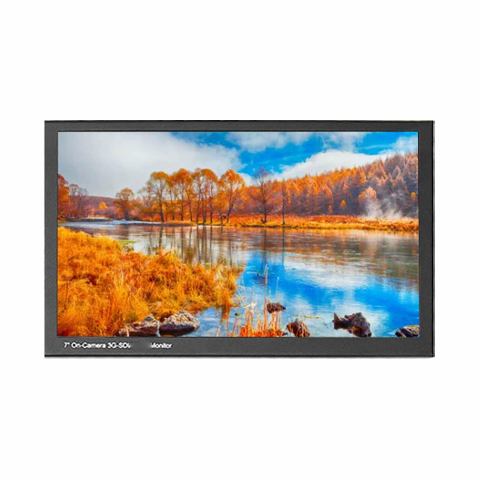 Монітор LCD TFT 7 Inch HD 1024 x 600 AV VGA Вбудований звук Чорний (EU Plug), фото №7