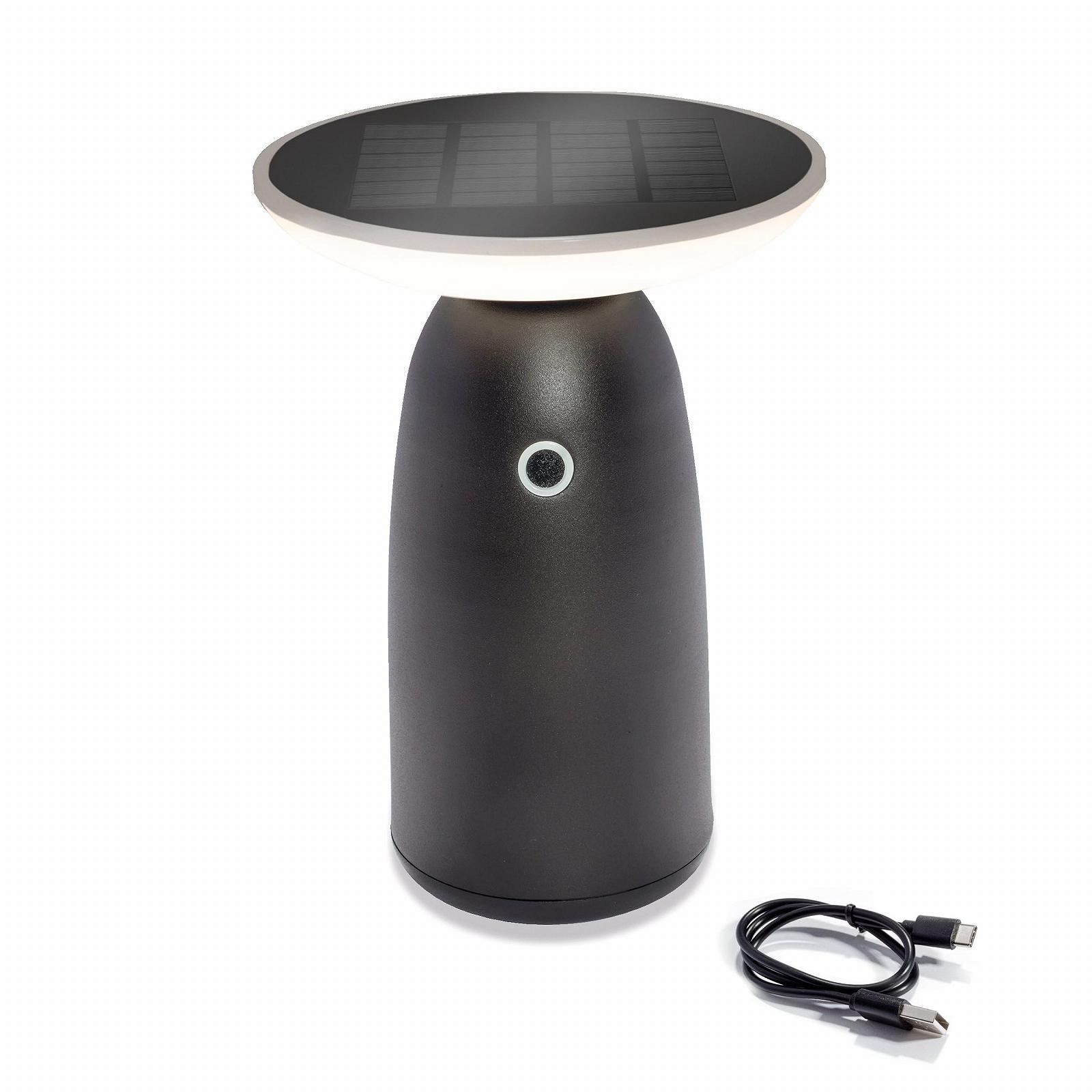 Настільна лампа esotec Talo 1000 Solar 3 рівні яскравості Li-Ion USB-C 23 см, фото №1