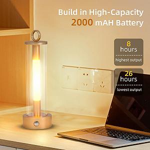 Настільна лампа Акумуляторна LED Сенсорна Регульована яскравість IP54 Переносна synthetic.ua - Фото 1