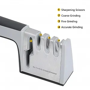 Точилка для кухонних ножів та ножиць 4-етапна домашня synthetic.ua - Фото 1