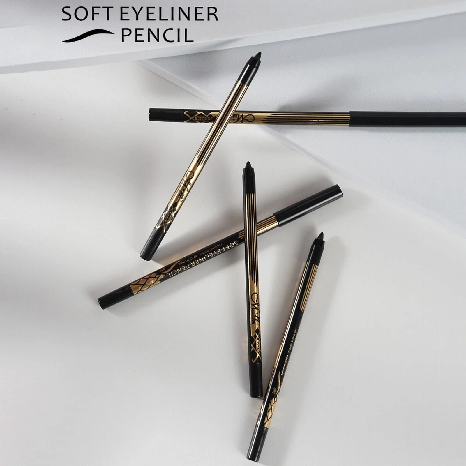 Гель-карандаш для глаз матовый черный быстросохнущий водостойкий, фото №7