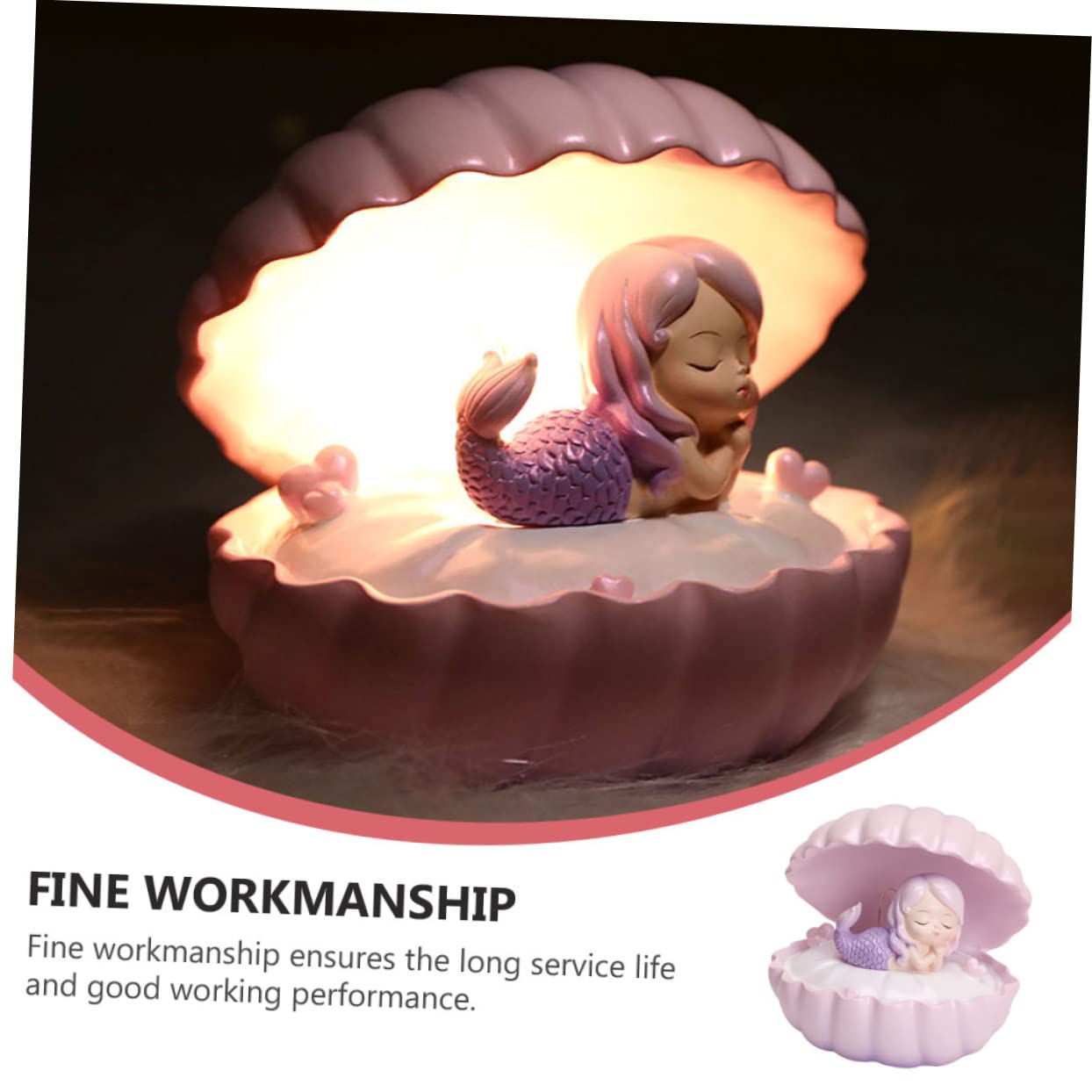 Светильник BUTIFULSIC Pearl Shell Night Light для декора комнаты Розовый, фото №7 Светильник BUTIFULSIC Pearl Shell Night Light для декора комнаты Розовый, фото №7