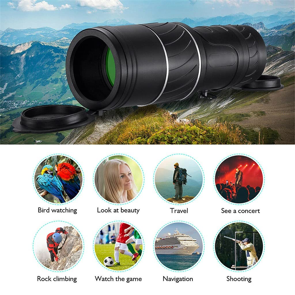 Монокуляр Spyglass Monocular 40x60 Чорний, фото №4
