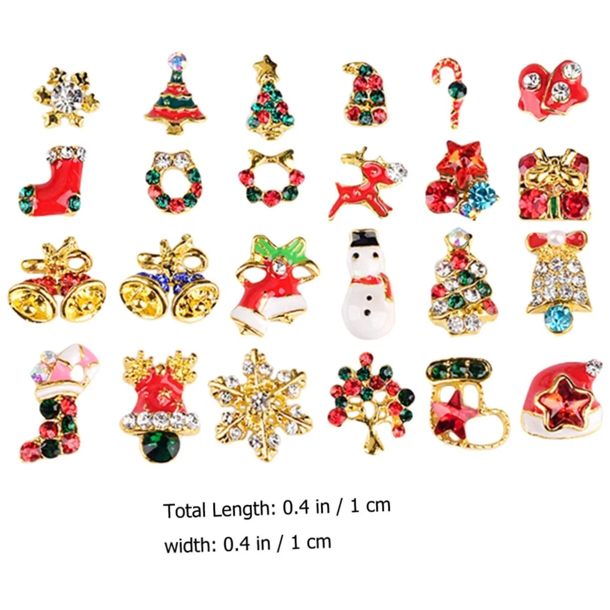 Наклейки для нігтів Healeved Різдвяні стрази, фото №9