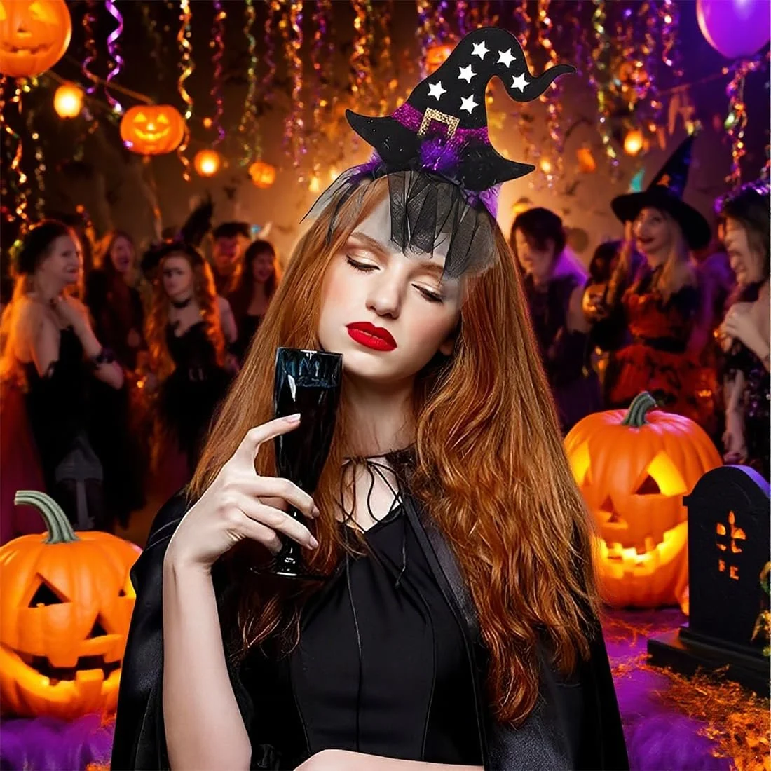 Женский обруч Шляпа ведьмы, фото №6