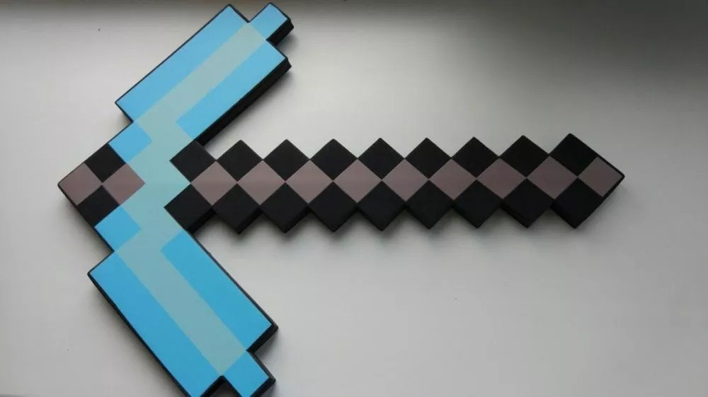 Алмазная КИРКА 45см по мотивам МАЙНКРАФТ Minecraft ПОЛНОРАЗМЕРНАЯ, фото №2 Алмазная КИРКА 45см по мотивам МАЙНКРАФТ Minecraft ПОЛНОРАЗМЕРНАЯ, фото №2