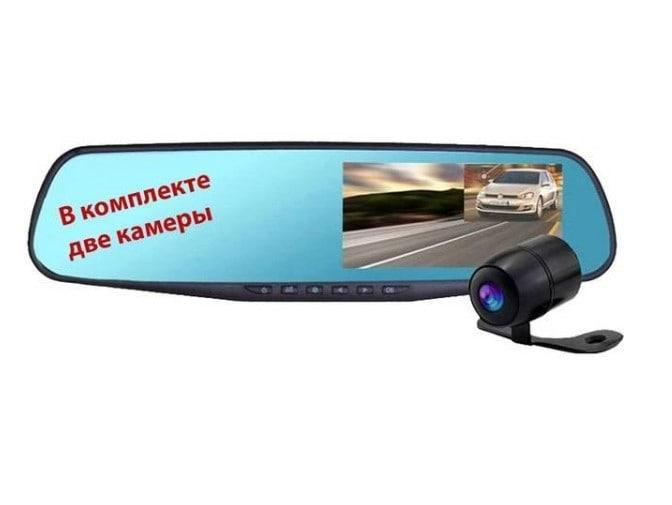 Автомобильное зеркало видеорегистратор для машины на 2 камеры VEHICLE BLACKBOX DVR 1080p камерой заднего вида, фото №4 Автомобильное зеркало видеорегистратор для машины на 2 камеры VEHICLE BLACKBOX DVR 1080p камерой заднего вида, фото №4