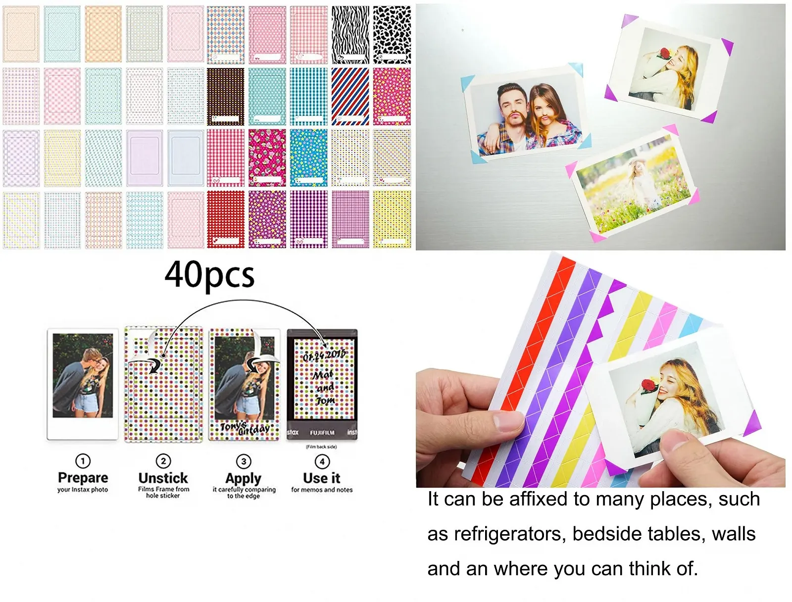 Фотоальбом Yosuny для 3-дюймовых снимков Fujifilm Instax Mini на 64 кармана PU-кожа, фото №2