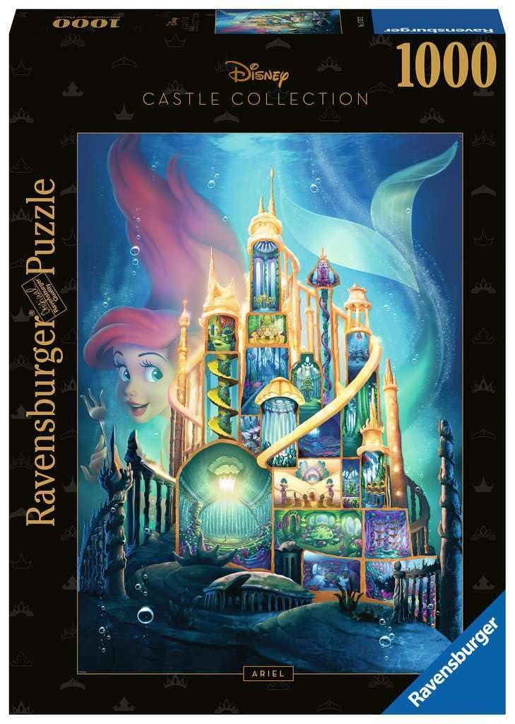 Пазл Ravensburger Disney Castle Collection Ariel 17337 1000 деталей 27 x 20 см, фото №1