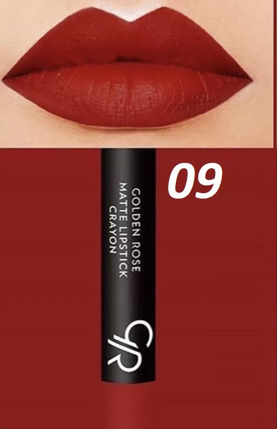 Матовая помада-карандаш для губ Golden Rose Matte Lipstick Crayon 9, фото №1 Матовая помада-карандаш для губ Golden Rose Matte Lipstick Crayon 9, фото №1
