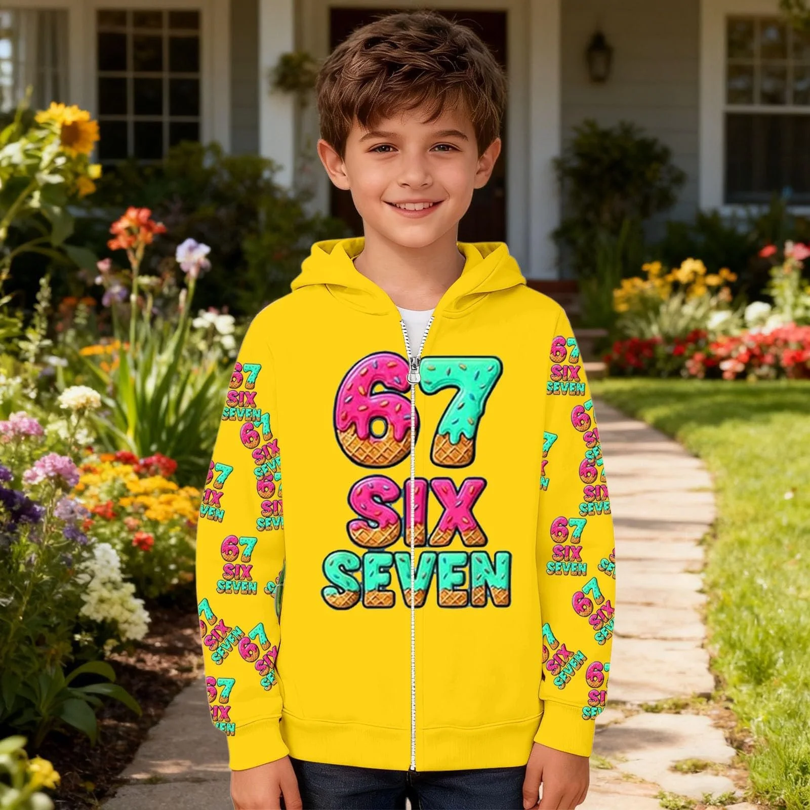 Толстовка для девочки, Толстовка с капюшоном для мальчика, Детский дышащий повседневный модный пуловер, Удобная спортивная толстовка с капюшоном для игр, теплая и школьная кофта с длинными рукавами, Толстовка, фото №3