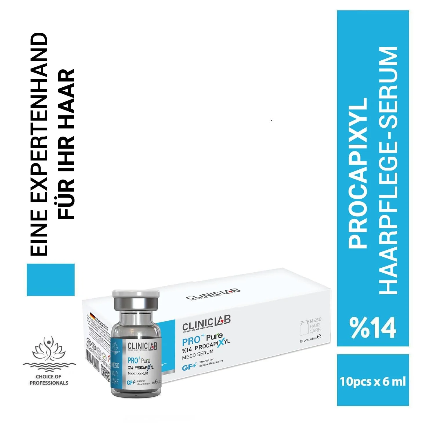 Сироватка Cliniclab Pro+ Pure%14 Procapixyl Growth Factor Meso 6 мл x 10 штук, фото №2