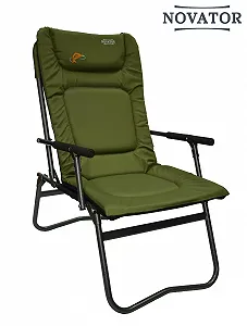 Карповое туристическое кресло складное с подлокотниками Novator SF-4 Кресло для отдыха на природе synthetic.ua - Фото 1