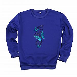 Женская Толстовка Generisch Винтажный Принт с Монограммой Круглый Вырез Свободный Крой Большой Размер 52 synthetic.ua - Фото 1