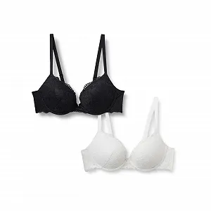 Бюстгальтер Amazon Essentials пуш-ап із затяжкою еластичне мереживо - Фото 1