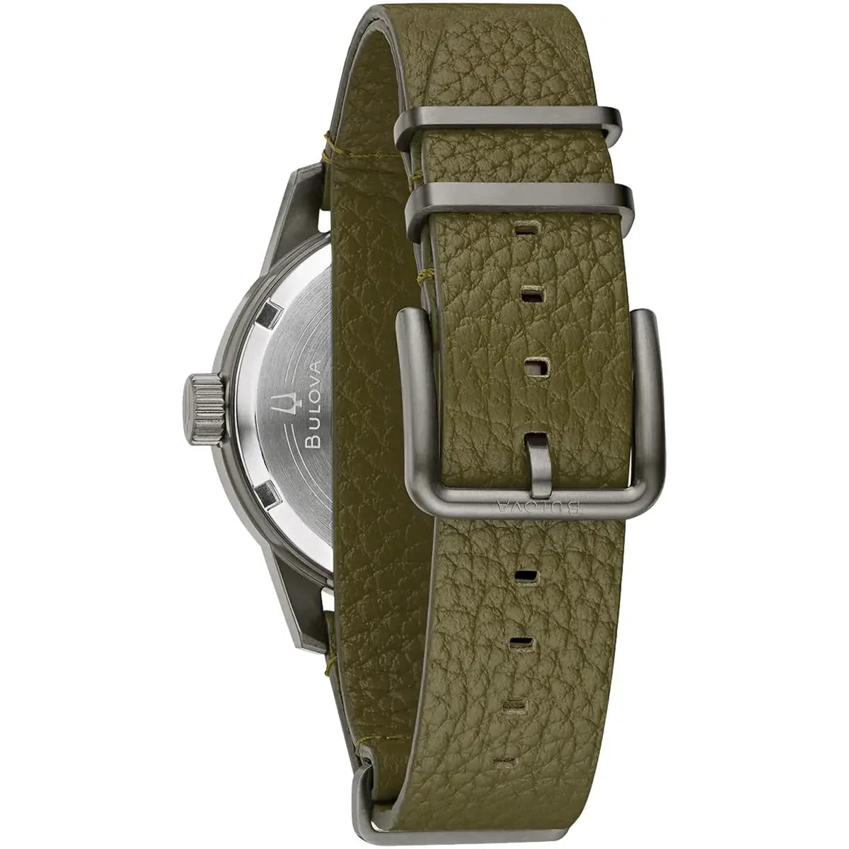 Унісекс Годинник Bulova Автоматичний 98A255 Шкіряний Ремінець, хакі, Класичний, фото №4
