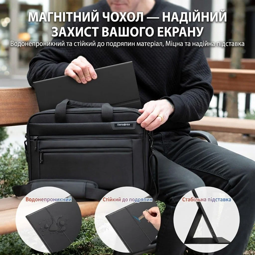 Монітор портативний сенсорний 14" UPERFECT Full HD IPS 60 Гц, фото №5