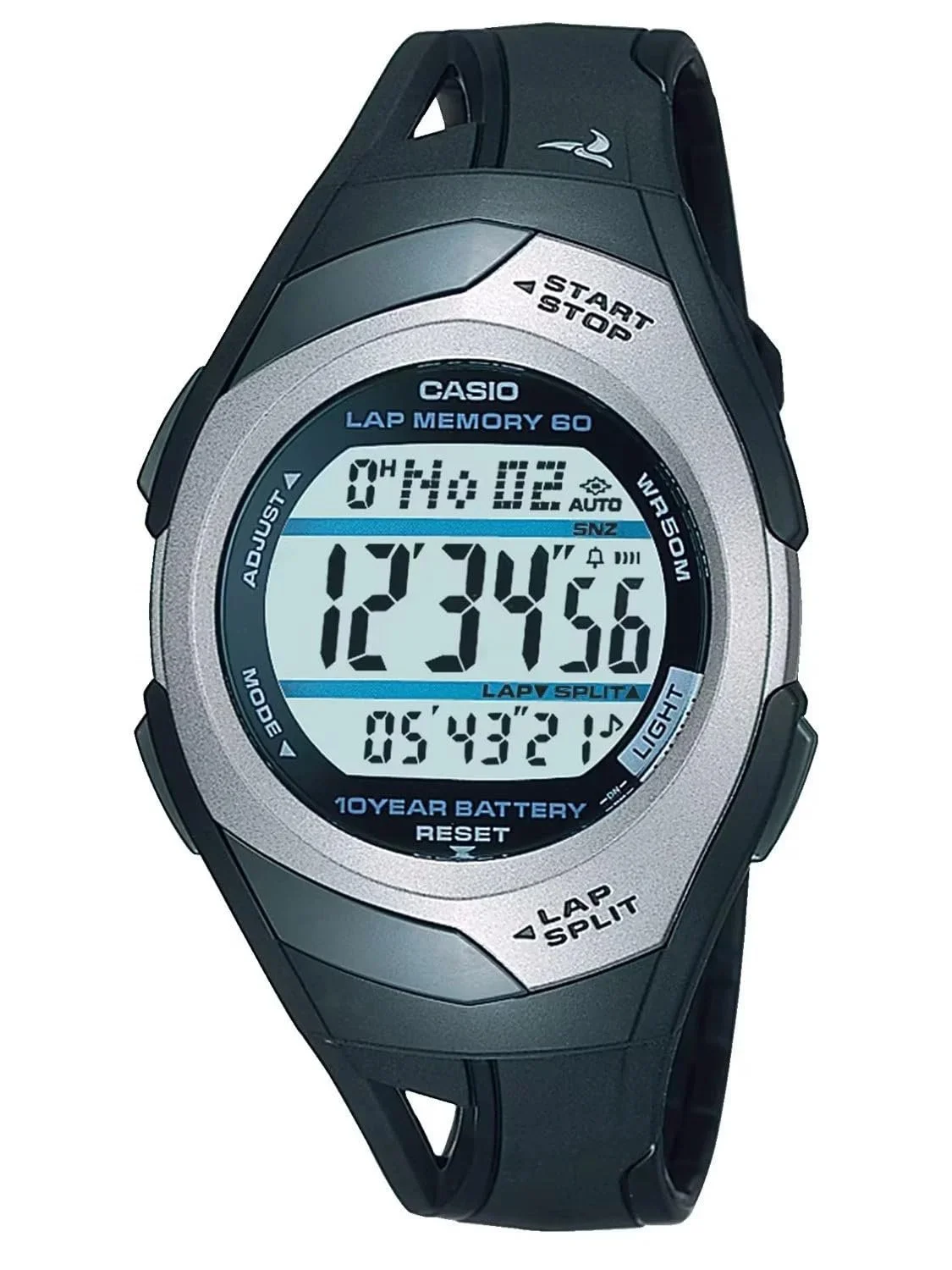 Часы Casio STR-300C-1VEF, черные, Ремешок., фото №1 Часы Casio STR-300C-1VEF, черные, Ремешок., фото №1