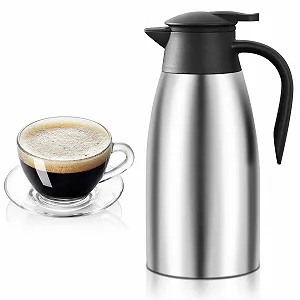 Термос кувшин 2 л, нержавеющая сталь, изолированный, 304 нержавеющая сталь - Фото 1