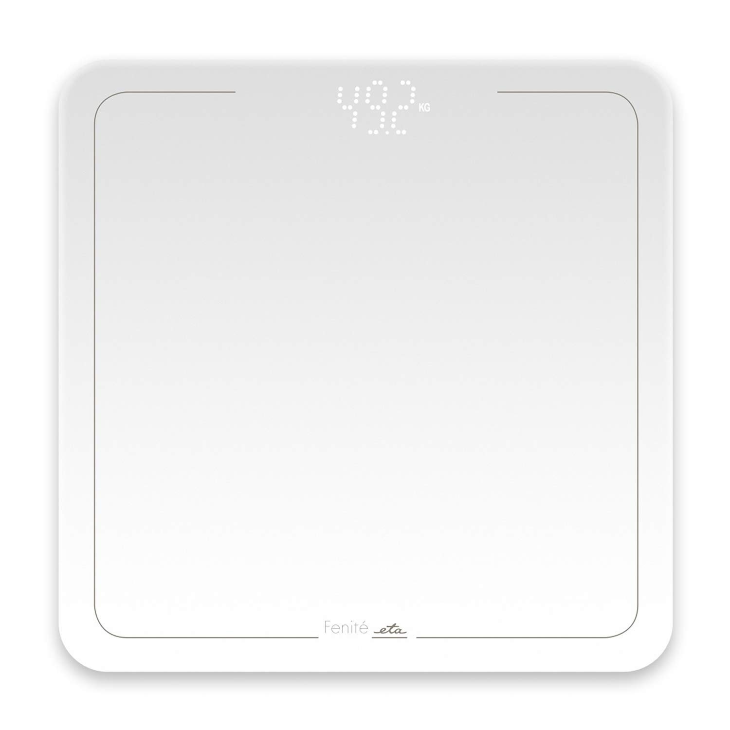Весы напольные цифровые Fenite Glass Base LED дисплей, фото №2