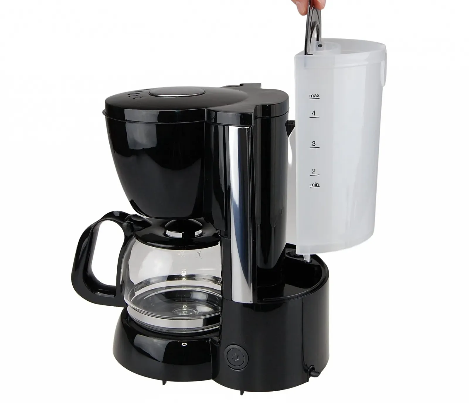 Кофеварка капельная grossag Small KA 12.17 0.6 л 600 Вт черная нержавеющая сталь, фото №4